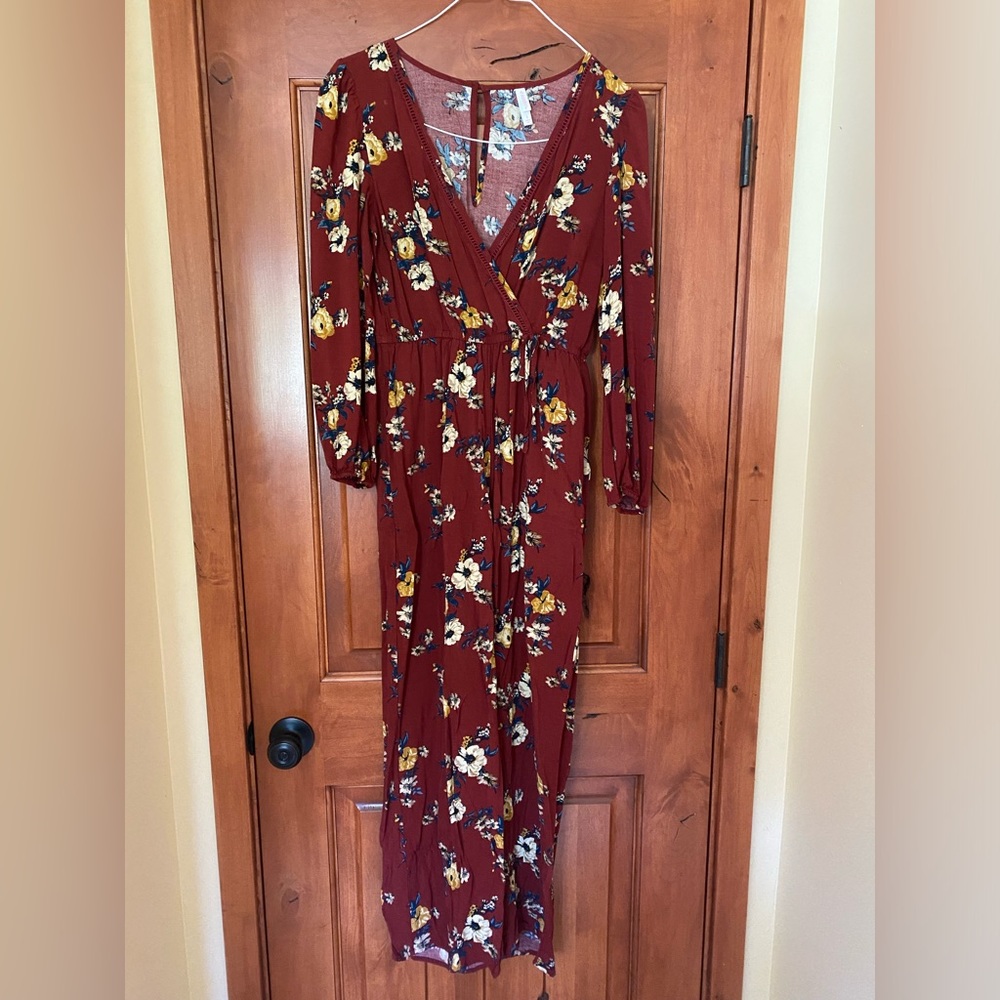 NWOT target xhilaration floral jumpsuit, size: small